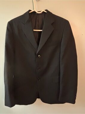 Boys Blazer SZ 16/18 XL Black 3 Button Calvin Clothing Co